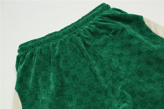 Shorts Casuales para Hombre con Bordado de Estrella y Costuras en Contraste - Image 11