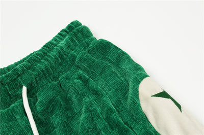 Shorts Casuales para Hombre con Bordado de Estrella y Costuras en Contraste - Image 12