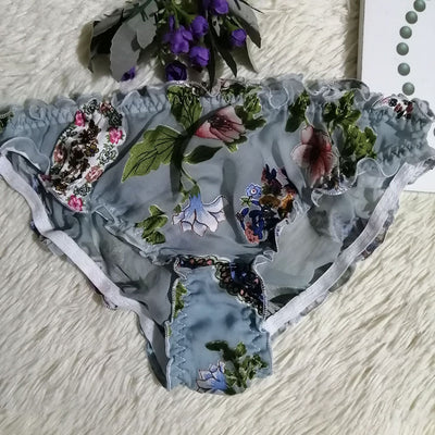 Braguitas Sexy de Seda Translúcida Triángulo para Mujer - Image 34
