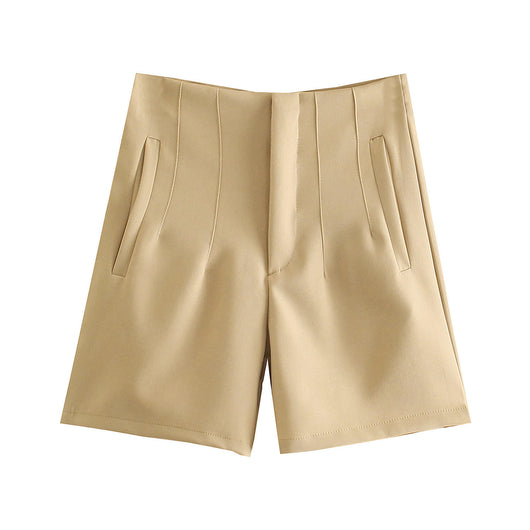 Shorts Casuales de Cintura Alta Temperament para Mujer - Image 15
