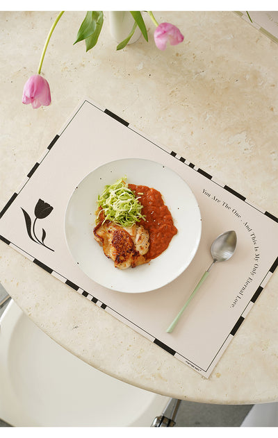 Mantel Individual Aislante Térmico con Agarre Antideslizante en Cuero para Restaurante - Image 20