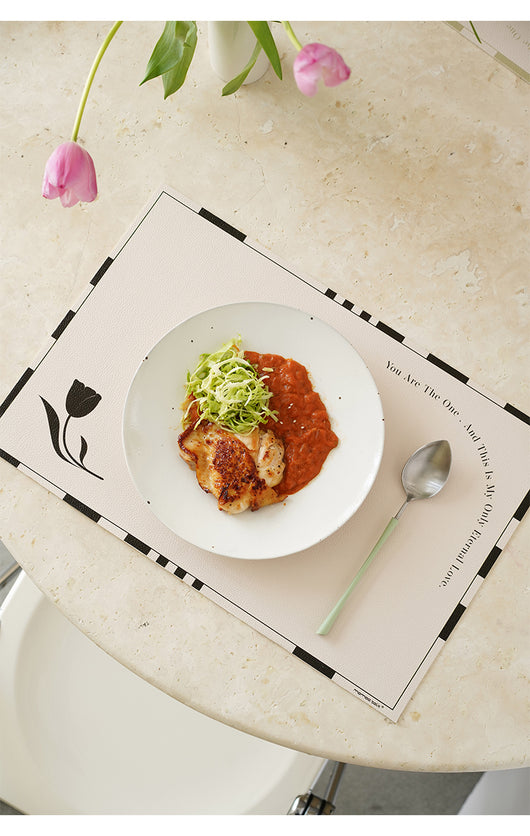 Mantel Individual Aislante Térmico con Agarre Antideslizante en Cuero para Restaurante - Image 20