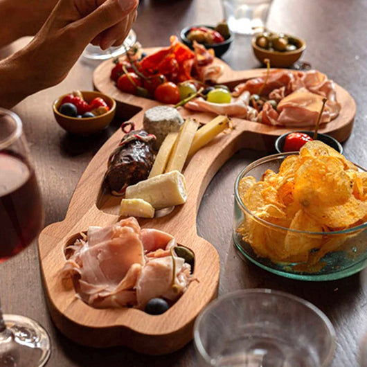 Tabla de Quesos y Frutas de Madera Artesanal para Cocina - Image 12
