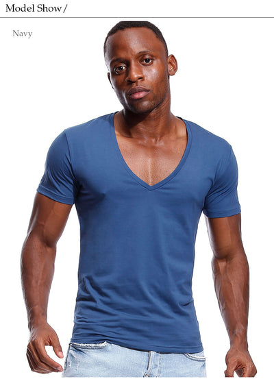 Playera Escote Profundo para Hombre - Cuello en V Amplio - Image 10