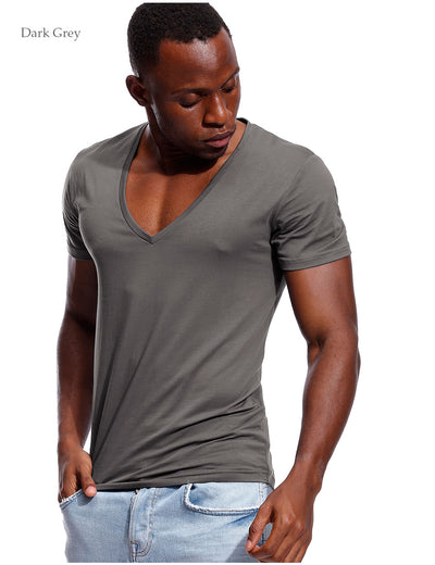 Playera Escote Profundo para Hombre - Cuello en V Amplio - Image 20