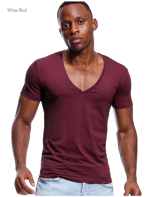 Playera Escote Profundo para Hombre - Cuello en V Amplio - Image 23