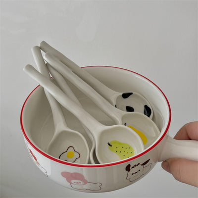 Cuchara de Cerámica Artesanal con Frutas Pintadas a Mano - Image 13