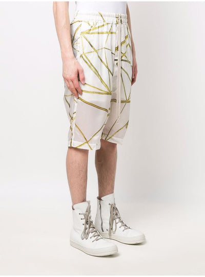 Shorts Cómodos con Estampado Abstracto en Tela Ligera - Image 8