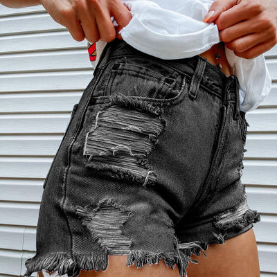 Shorts de Mezclilla Rotos con Detalles Mordidos - Estilo Fashion - Image 8