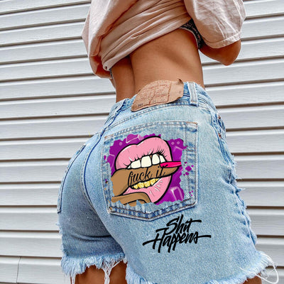 Shorts de Mezclilla Rotos con Detalles Mordidos - Estilo Fashion - Image 9