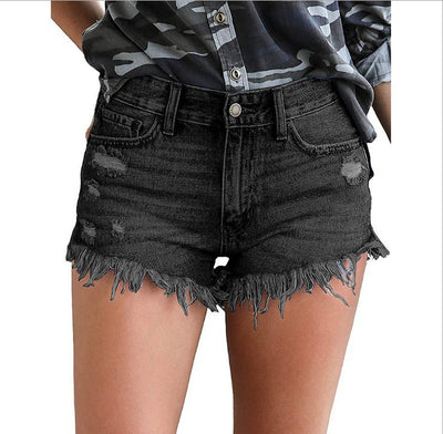 Shorts Atrevidos con Flecos Rasgados y Hebillas en Tobillos - Image 8