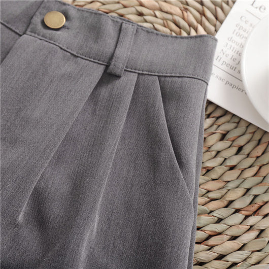 Shorts Casuales de Pierna Ancha en Colores Lisos - Image 8