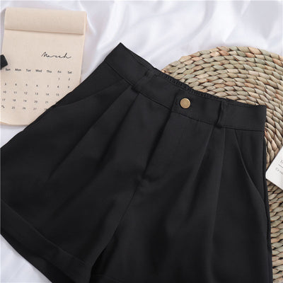 Shorts Casuales de Pierna Ancha en Colores Lisos - Image 16