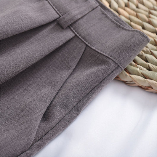 Shorts Casuales de Pierna Ancha en Colores Lisos - Image 18