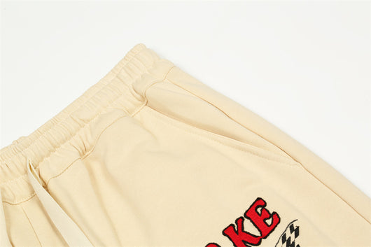 Shorts Casuales con Letras Bordadas en Llamas - Image 11