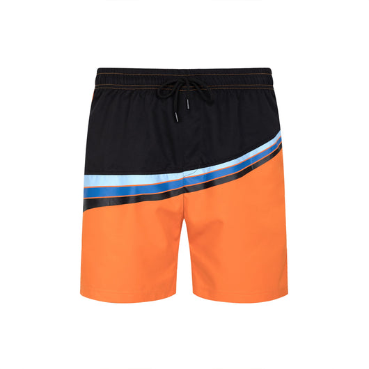 Shorts de Playa Hombre Rayas Casual Diseño Patchwork - Image 11