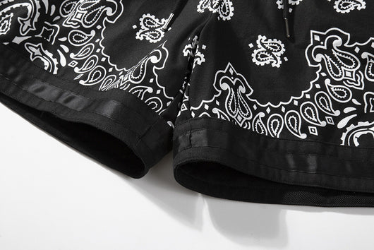 Shorts Militares de Lino con Panel Floral para Casa - Image 11