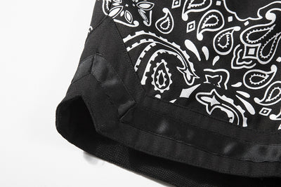 Shorts Militares de Lino con Panel Floral para Casa - Image 12