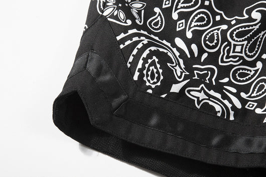 Shorts Militares de Lino con Panel Floral para Casa - Image 12