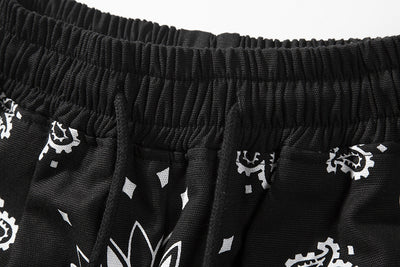 Shorts Militares de Lino con Panel Floral para Casa - Image 13
