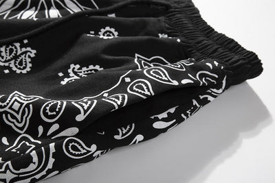 Shorts Militares de Lino con Panel Floral para Casa - Image 14