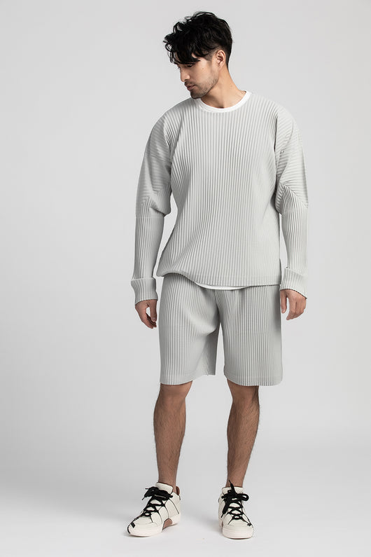 Pantalones Cortos Casuales Holgados con Cintura Elástica y Pliegues para Hombre - Image 21
