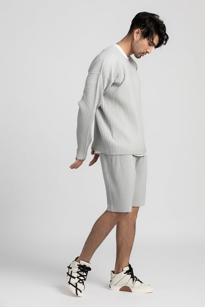 Pantalones Cortos Casuales Holgados con Cintura Elástica y Pliegues para Hombre - Image 24