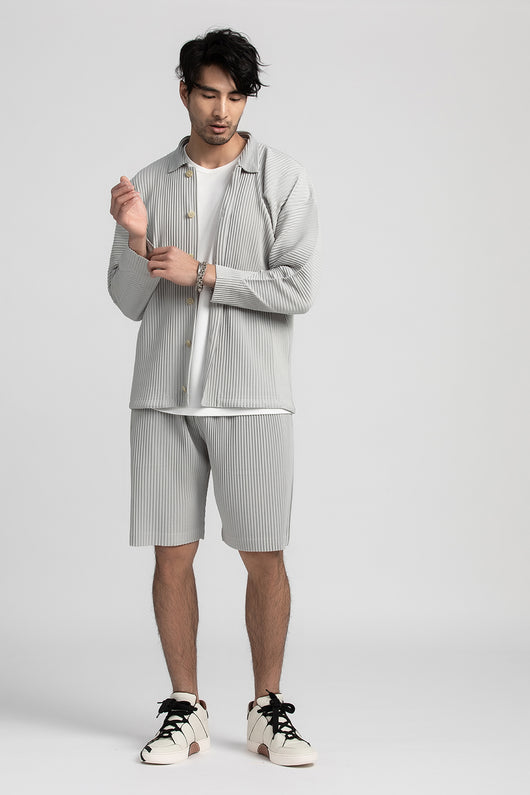 Pantalones Cortos Casuales Holgados con Cintura Elástica y Pliegues para Hombre - Image 33