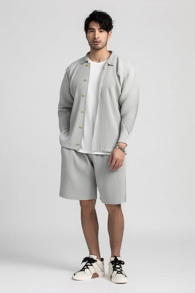 Pantalones Cortos Casuales Holgados con Cintura Elástica y Pliegues para Hombre - Image 34