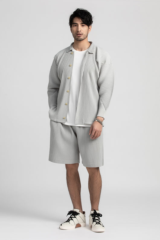 Pantalones Cortos Casuales Holgados con Cintura Elástica y Pliegues para Hombre - Image 34