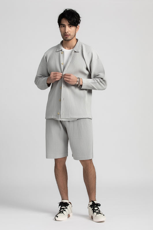 Pantalones Cortos Casuales Holgados con Cintura Elástica y Pliegues para Hombre - Image 35