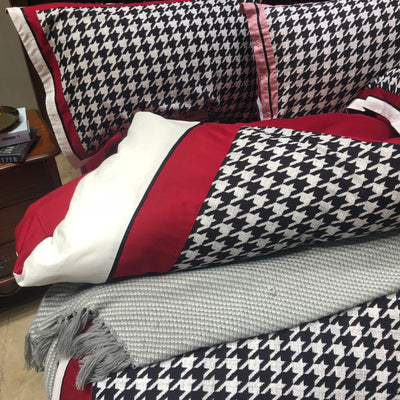 Juego de Cama Retro Americano Algodón Pata de Gallo Terciopelo - Image 26