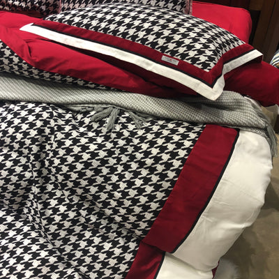 Juego de Cama Retro Americano Algodón Pata de Gallo Terciopelo - Image 27