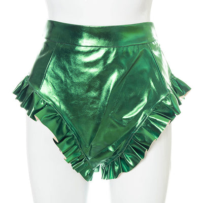 Shorts de Cuero PU para Mujer con Detalles de Madera - Image 39