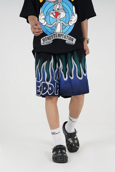 Shorts Deportivos Street Flame con Diseño Graffiti Urbano - Image 7