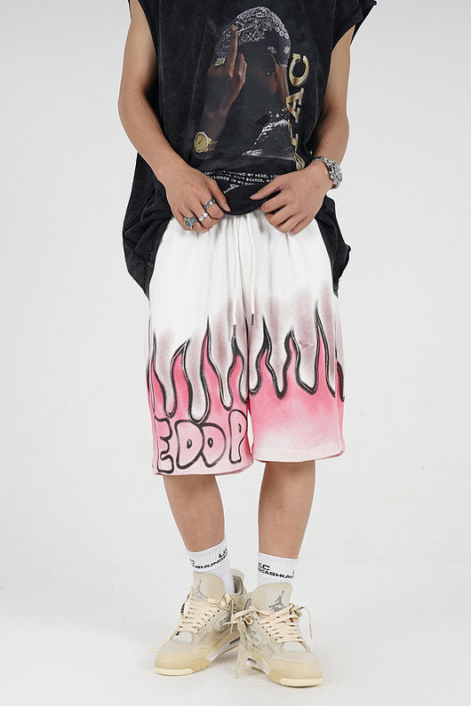 Shorts Deportivos Street Flame con Diseño Graffiti Urbano - Image 10