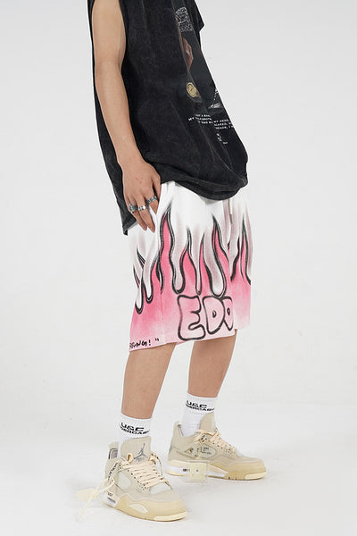 Shorts Deportivos Street Flame con Diseño Graffiti Urbano - Image 11