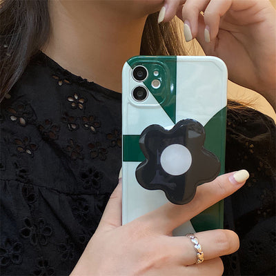 Funda para Celular Geométrica Verde Oscuro con Soporte - Image 9