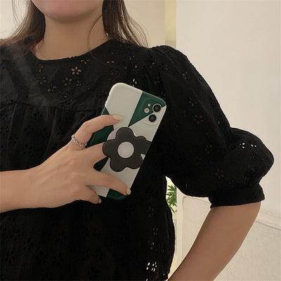 Funda para Celular Geométrica Verde Oscuro con Soporte - Image 10