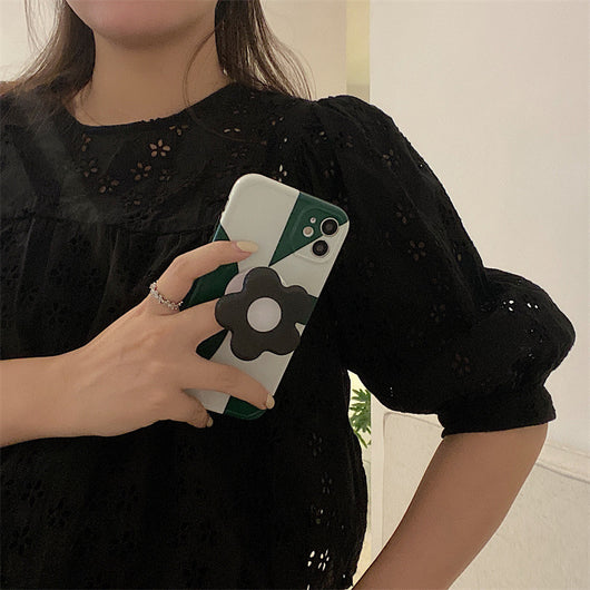 Funda para Celular Geométrica Verde Oscuro con Soporte - Image 10