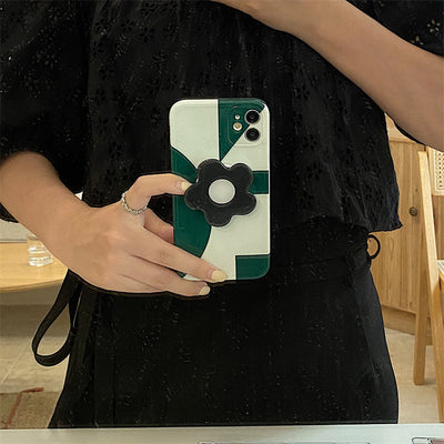 Funda para Celular Geométrica Verde Oscuro con Soporte - Image 11