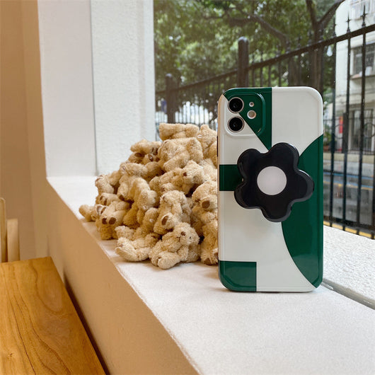Funda para Celular Geométrica Verde Oscuro con Soporte - Image 14
