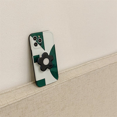 Funda para Celular Geométrica Verde Oscuro con Soporte - Image 17