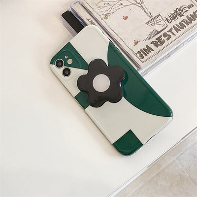 Funda para Celular Geométrica Verde Oscuro con Soporte - Image 18