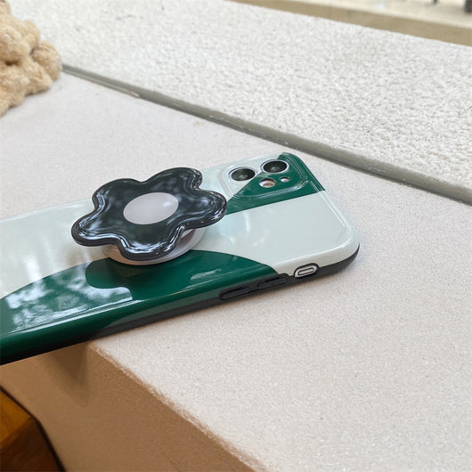 Funda para Celular Geométrica Verde Oscuro con Soporte - Image 20