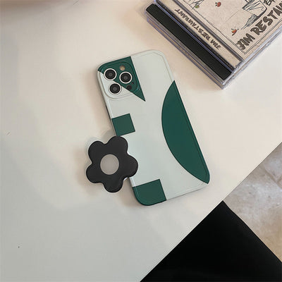 Funda para Celular Geométrica Verde Oscuro con Soporte - Image 21