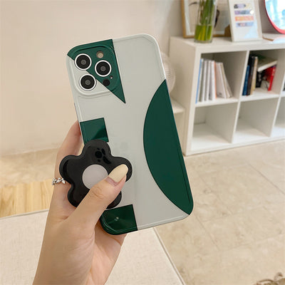 Funda para Celular Geométrica Verde Oscuro con Soporte - Image 23