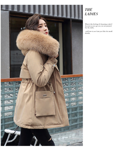 Abrigo Acolchado Oversize con Cuello de Pelaje para Mujer - Talla Plus - Image 19