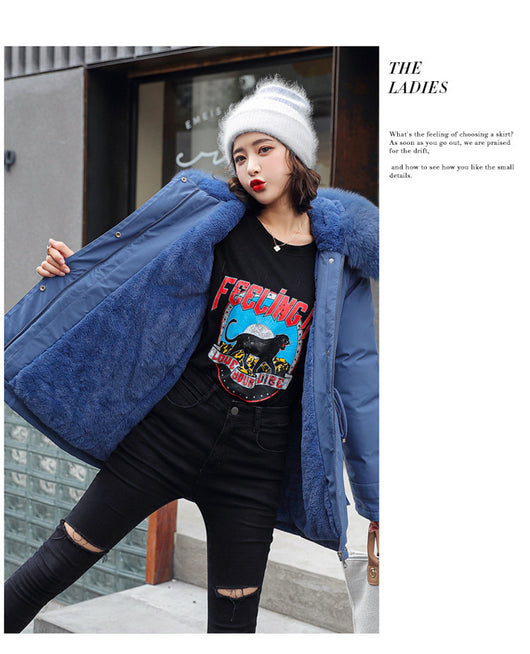 Abrigo Acolchado Oversize con Cuello de Pelaje para Mujer - Talla Plus - Image 22