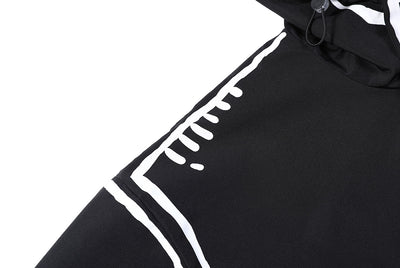 Chamarra Hoodie Graffiti con Líneas de Gancho - Tendencia Japonesa Primavera - Image 23